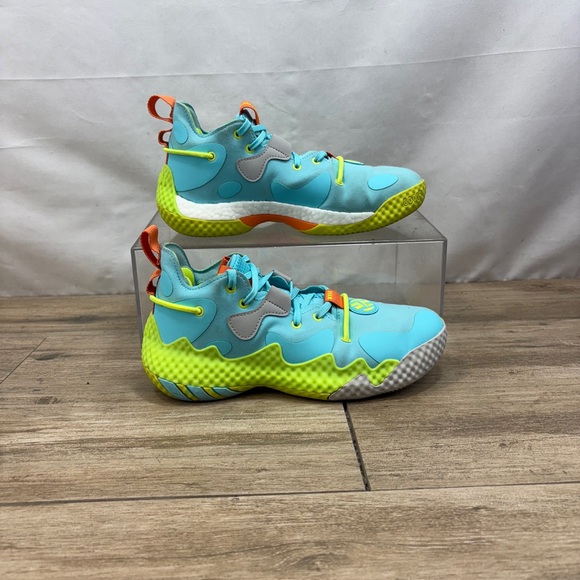 Adidas Harden Vol 6 Basketball Shoes Pulse Aqua /‎ Yellow GV8703 - Picture 1 of 10